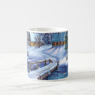 Café Caneca de Chistmas do país