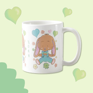 Café Caneca de Chocolate de Páscoa Fofa para Crianças c