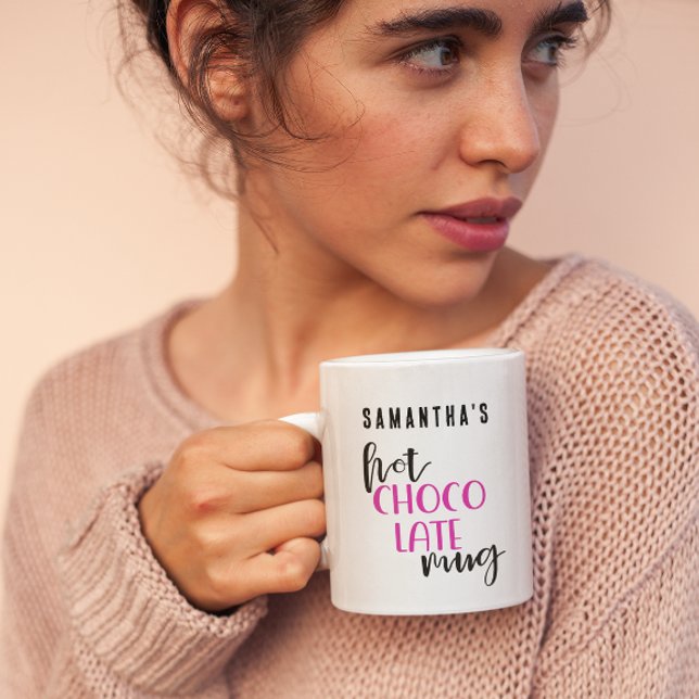 Café Caneca de Chocolate Quente Personalizada (Criador carregado)