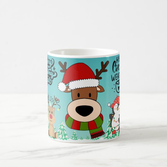 Café Caneca de chocolate quente vibrações de Natal (Centro)