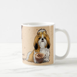 Café Caneca de Chocolate Shih Tzu – Cachorro Fofo e Cac