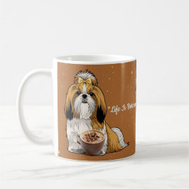Café Caneca de Chocolate Shih Tzu – Cachorro Fofo e Cho