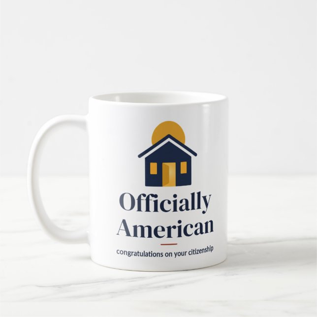Café Caneca de Cidadania Oficial Americana (Esquerda)