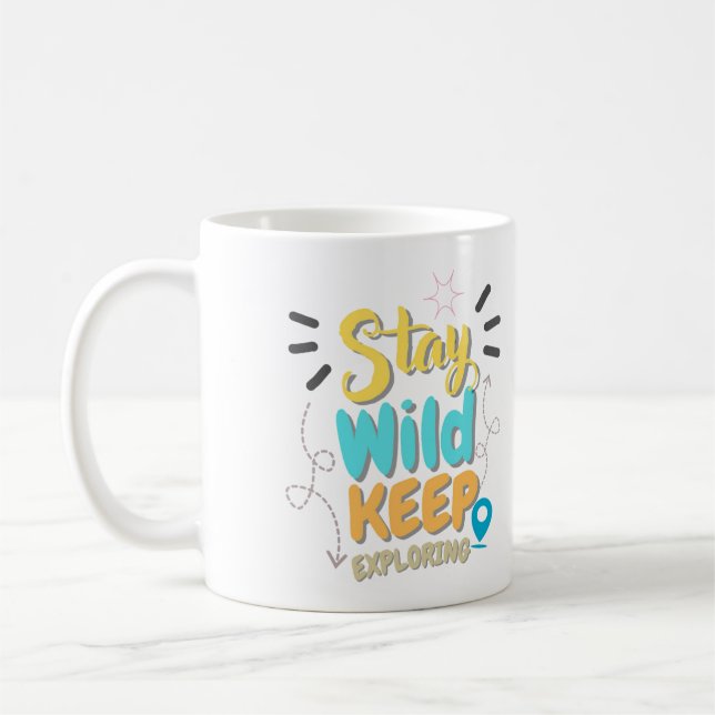 Café Caneca de Citação de Viagem  (Esquerda)