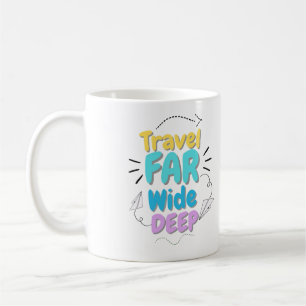 Café Caneca de Citação de Viagem