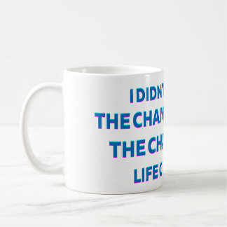 Café Caneca de Citação de Vida de Champanhe