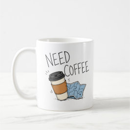 Café Caneca de Citação Divertida de Viagem que Precisa 