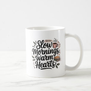Café Caneca de Citação Minimalista Aconchegante