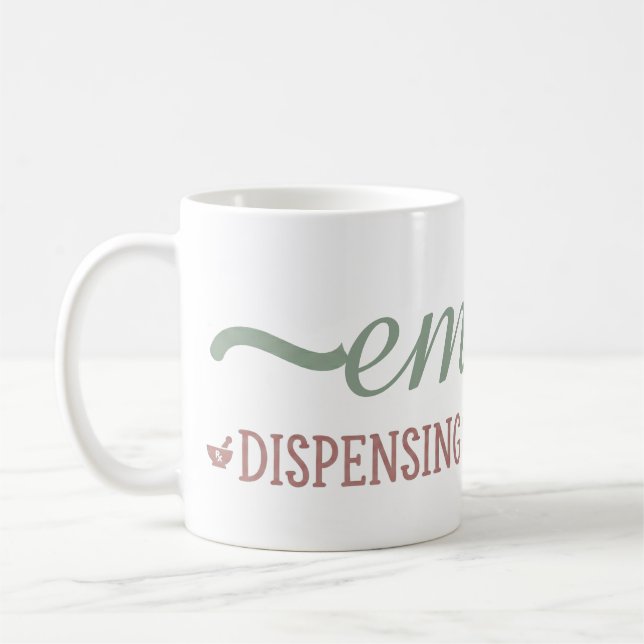 Café Caneca de Citação Personalizada para Farmacêuticos (Esquerda)