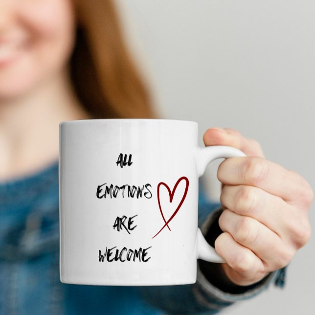 Café Caneca de Citação Positiva de Saúde Mental Present (The kind of gift that touches heart - gift for yourself or a loved one.)