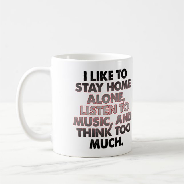 Café Caneca de Citações de Citações de Introvertido Eng (Esquerda)