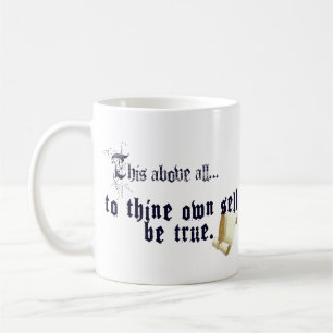 Café Caneca de Citações de Shakespeare - Seja Verdadeir