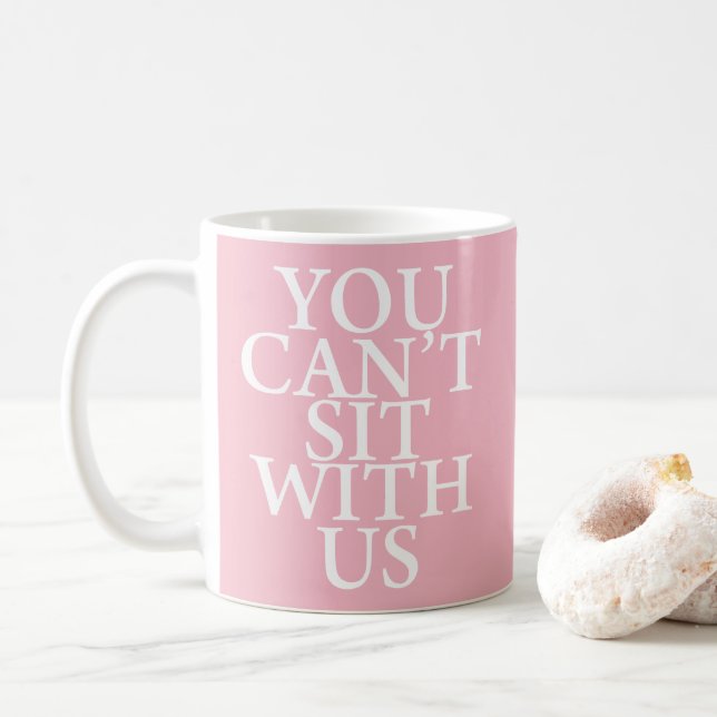 CAFÉ CANECA DE CITAÇÕES DOS E.U. DAS MENINAS DO MEIO (Com Donut)