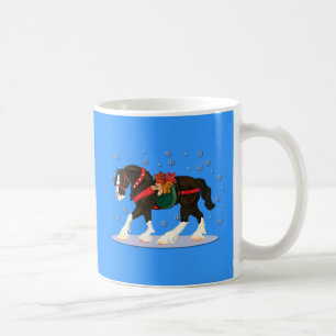 Café Caneca de Clydesdale do Natal