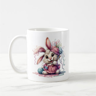 Café Caneca de Coelhinho de Tricô Fofo – Adorável Coelh