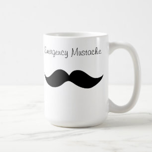 Café Caneca de Cofee do bigode da emergência