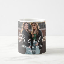 Caneca de Colagem Bestie – Fotos, Nomes e Ano Pers