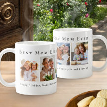 Caneca de Colagem de 5 Fotos Personalizada Melhor