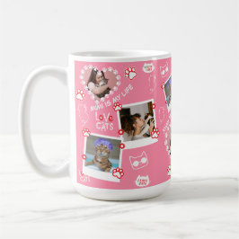 Café Caneca de colagem de foto de gato de estimação per