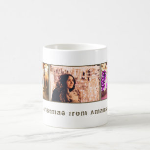 Café Caneca de Colagem de Fotos de Natal Feriado mode