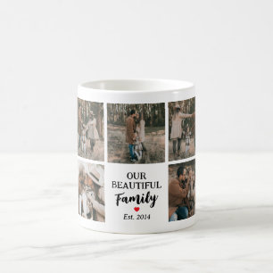 Café Caneca de Colagem de Fotos Moderna de 9 Fotos para