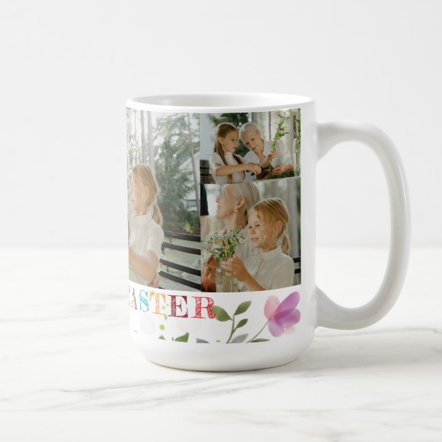 Café Caneca de Colagem de Fotos Personalizadas de Pásco (Direita)