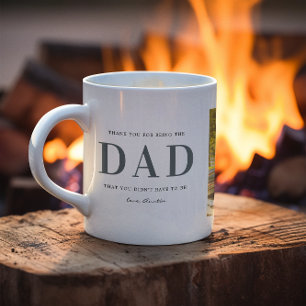 Café Caneca de Colagem de Três Fotos Padrasto