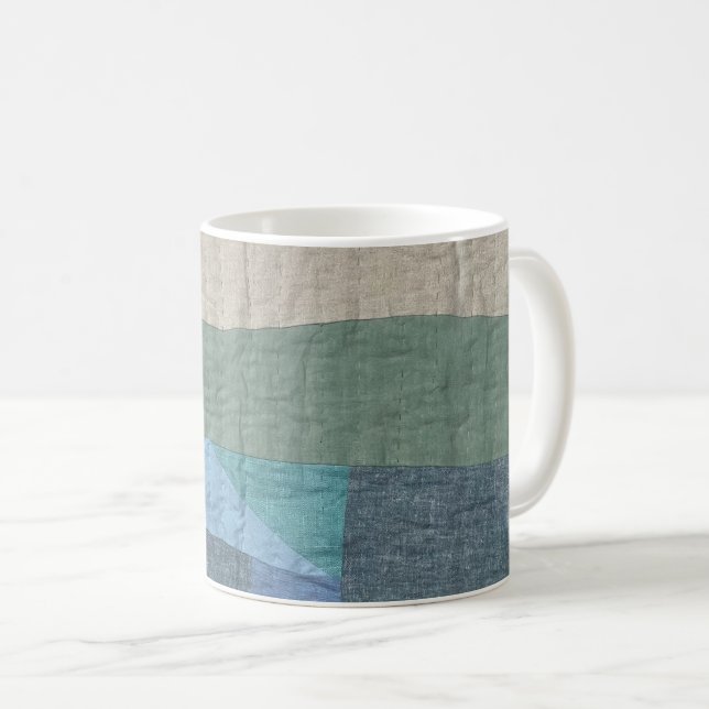 Café Caneca de Colcha de Retalhos Moderna (Frente Esquerda)