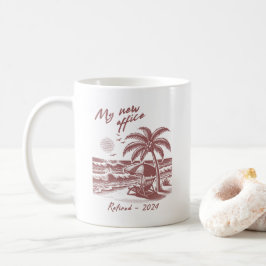 Café Caneca de colega aposentada