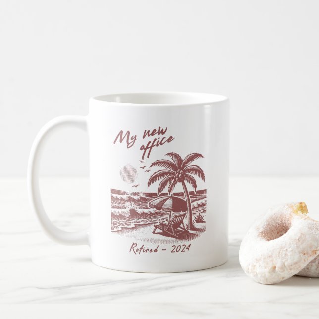 Café Caneca de colega aposentada (Com Donut)