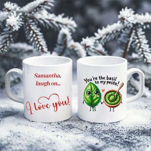 Café Caneca de comida de desenho animado engraçado pres