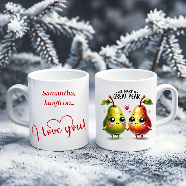 Café Caneca de comida fofa personalizada Presente român (Personalized Cute Food Mug Romantic Valentine Gift)