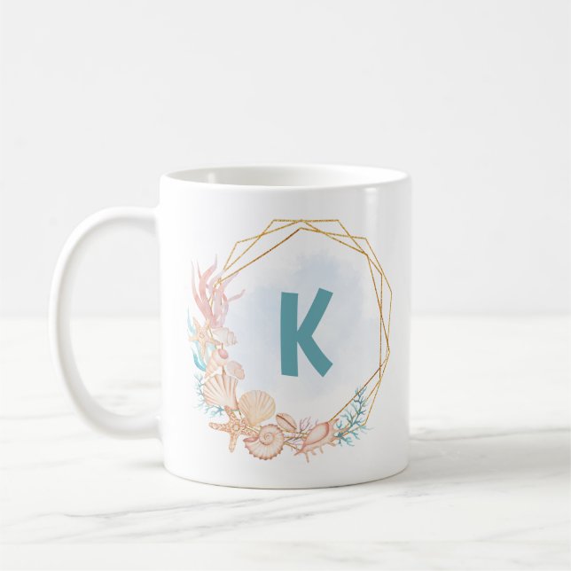 Café Caneca de Conchas Marinhas de Marés Altas e Boas V (Esquerda)