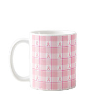Caneca de conscientização do câncer de mama Xadrez