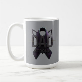 Café Caneca de Conscientização sobre Câncer Dad Strong 