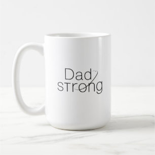 Café Caneca de Conscientização sobre Câncer Dad Strong