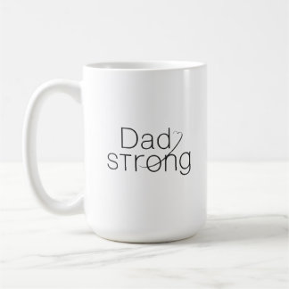 Café Caneca de Conscientização sobre Câncer Dad Strong