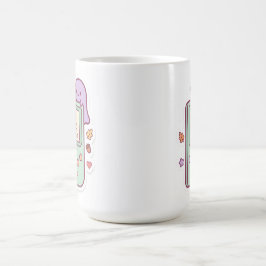 Café Caneca de Console Gamer Fantasma Kawaii Pastel