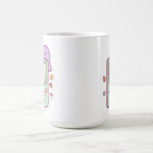 Café Caneca de Console Gamer Fantasma Kawaii Pastel