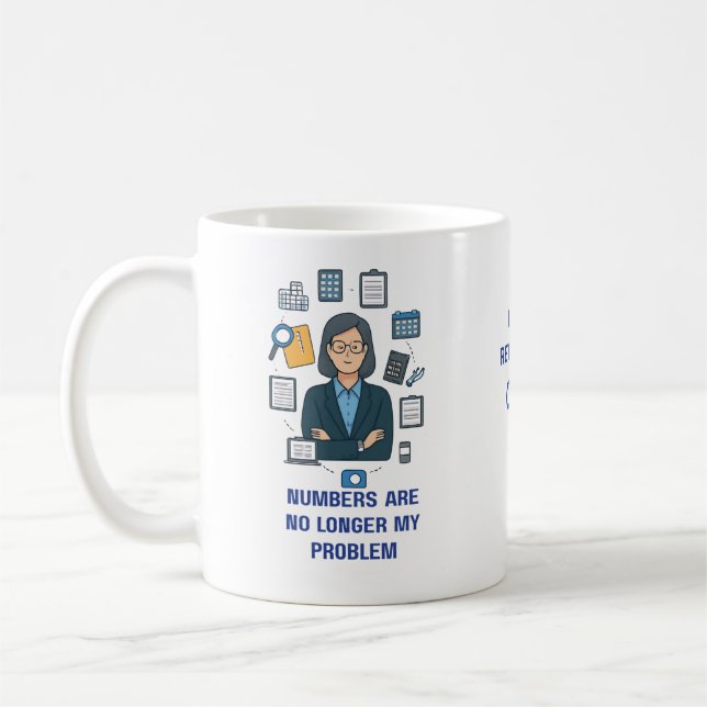 Café Caneca de Contador Aposentado – Presente Divertido (Esquerda)