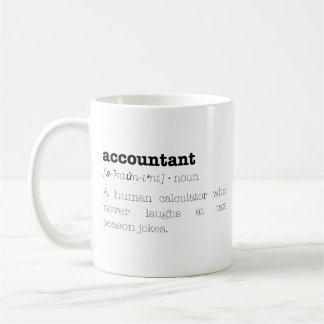 Café Caneca de Contador Engraçado