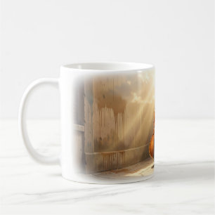 Café Caneca de Contrabaixo Vertical Iluminado pelo Sol