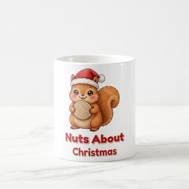 Café Caneca de Cookie de Esquilo de Natal (Centro)