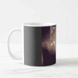 Café caneca de cor antiga