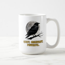 Café Caneca de Corvo Gótico - Camisa da Lua Dark Cottag