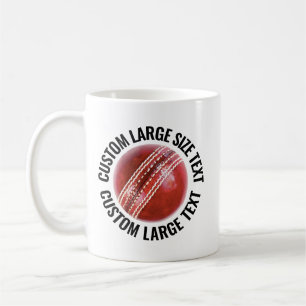 Café Caneca de Críquete Personalizada Tamanho Grande 33