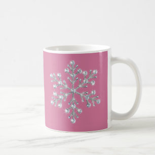 Café Caneca de cristal do floco de neve