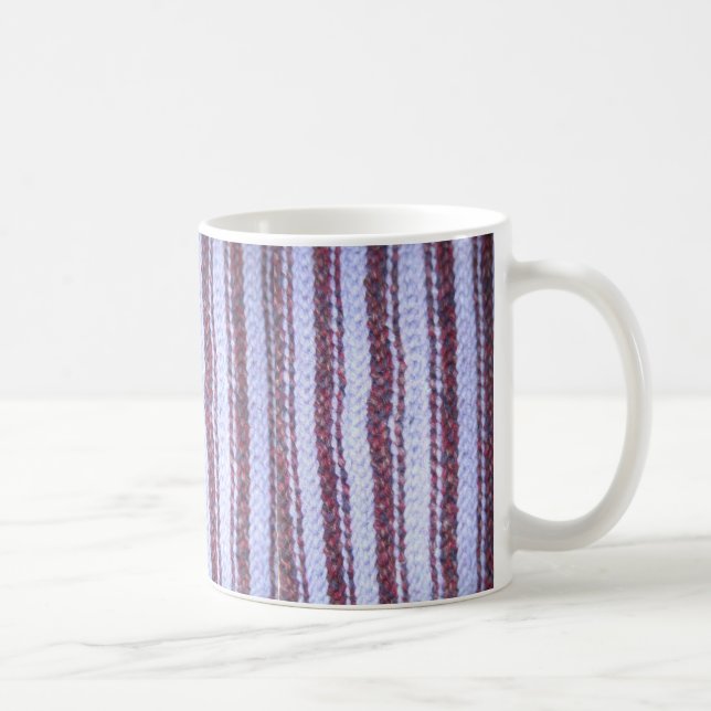 Café Caneca de "crochet" com risca púrpura (Direita)