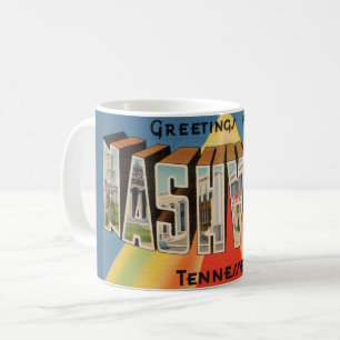 Café Caneca de Cumprimento de Cartão Postal de Nashvill