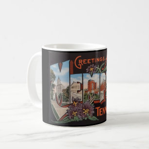 Café Caneca de Cumprimentos de Cartão Postal de Memphis